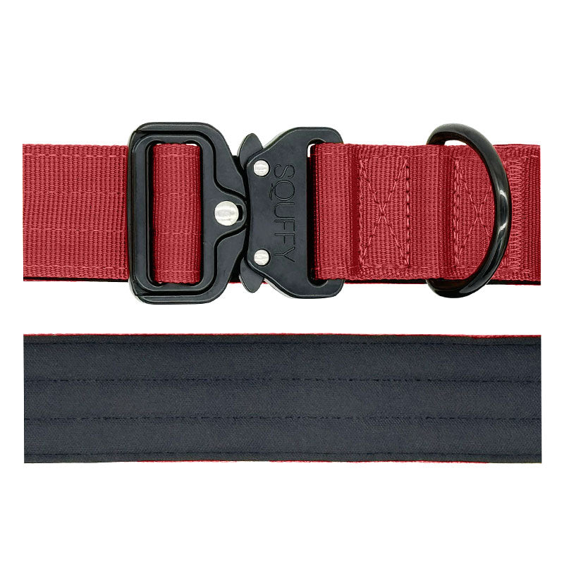 Collar Táctico Perros Ruby Vandal Rojo Rubí