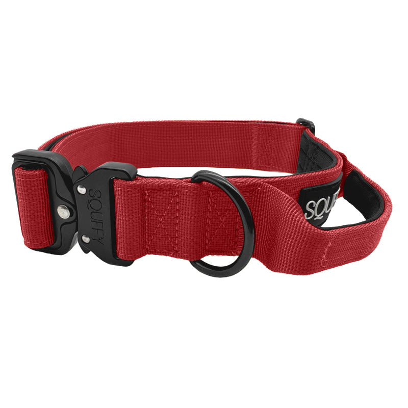 Collar Táctico Perros Ruby Vandal Rojo Rubí