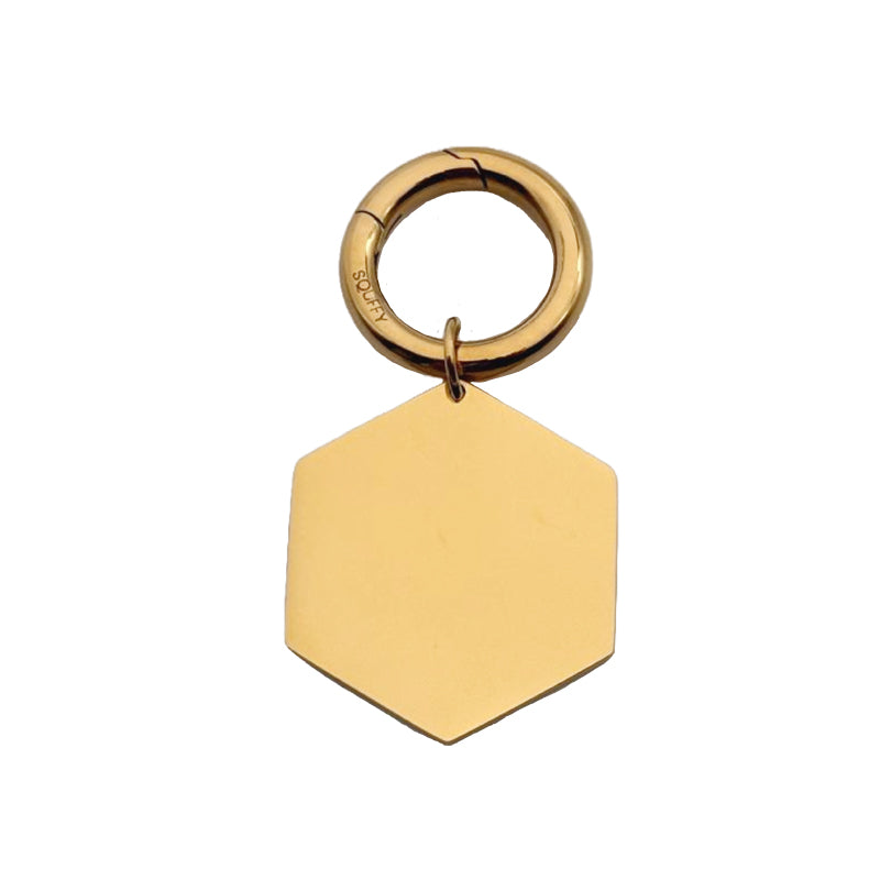 Placa Hexagonal Grabada para Perro