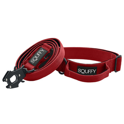 Collar Táctico Perros Ruby Vandal Rojo Rubí